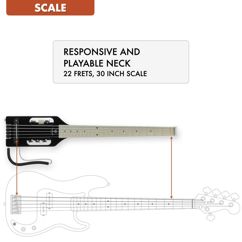 Gloss Black 5-String Bass Guitar R814