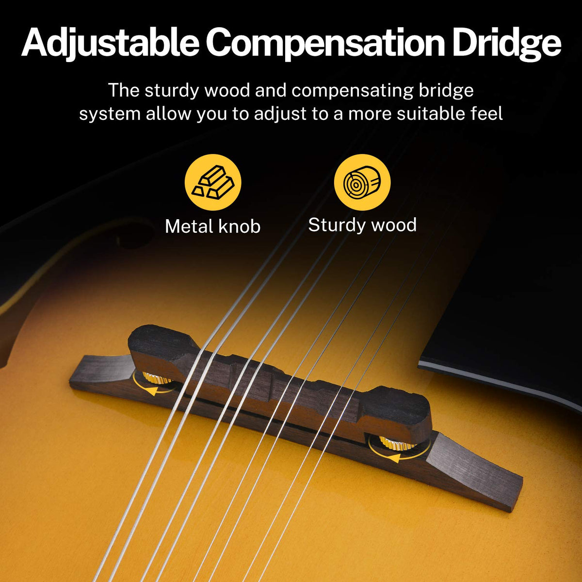 Sunburst Mahogany 8 String Acoustic Mandolin T459889