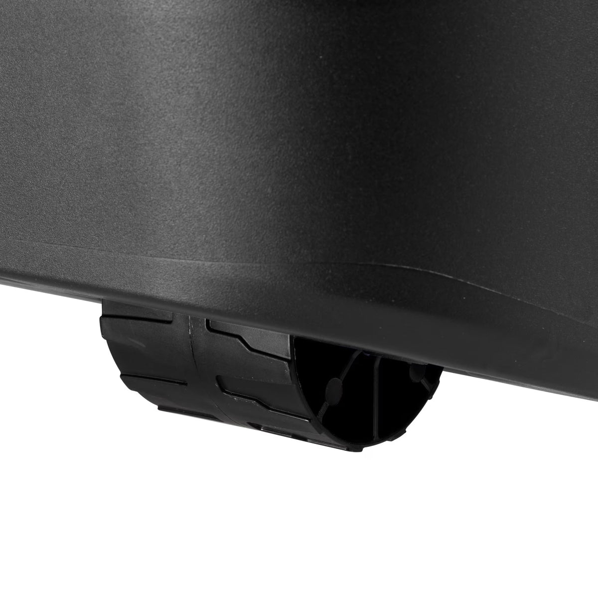 22 Gallon Black Wheeled Plastic Storage Trunk with Lids O7409