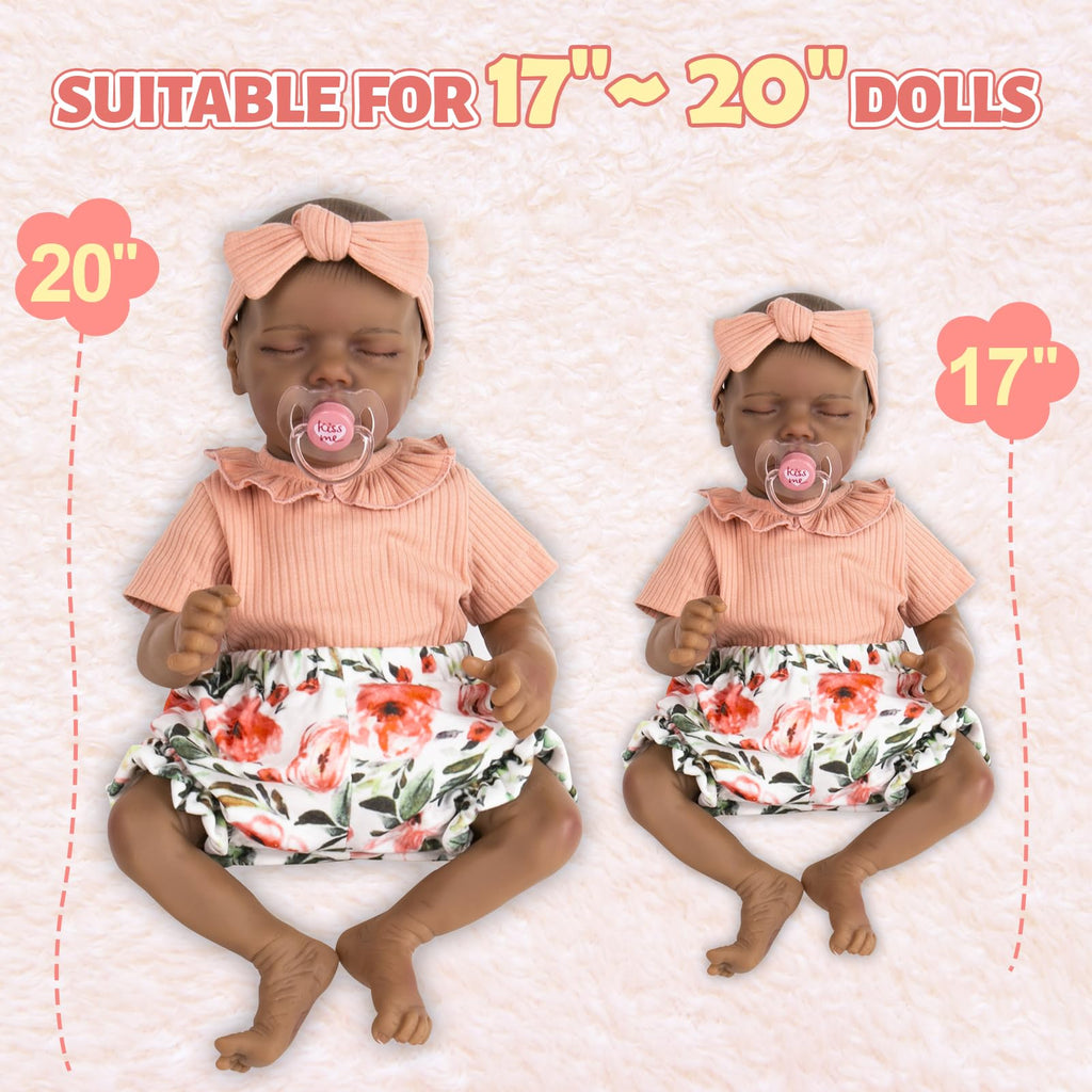 20 inch Doll Clothes Shirt and Floral Pants Set W596