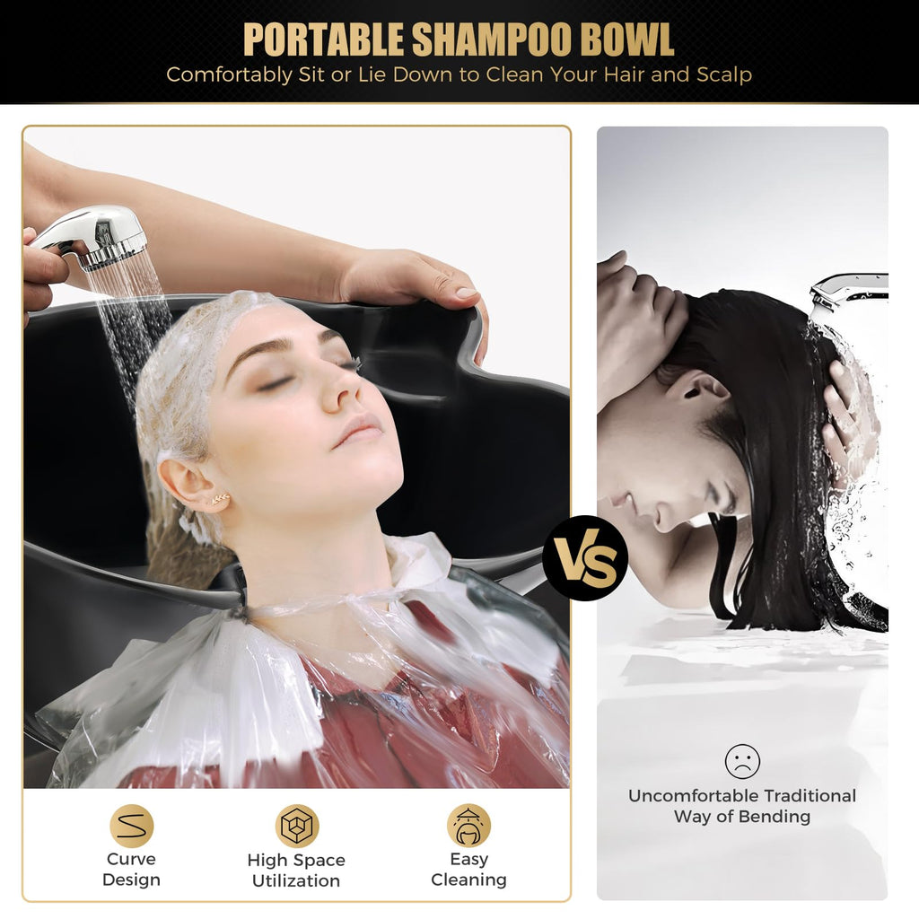 Portable Shampoo Bowl with Electric Pump I4349