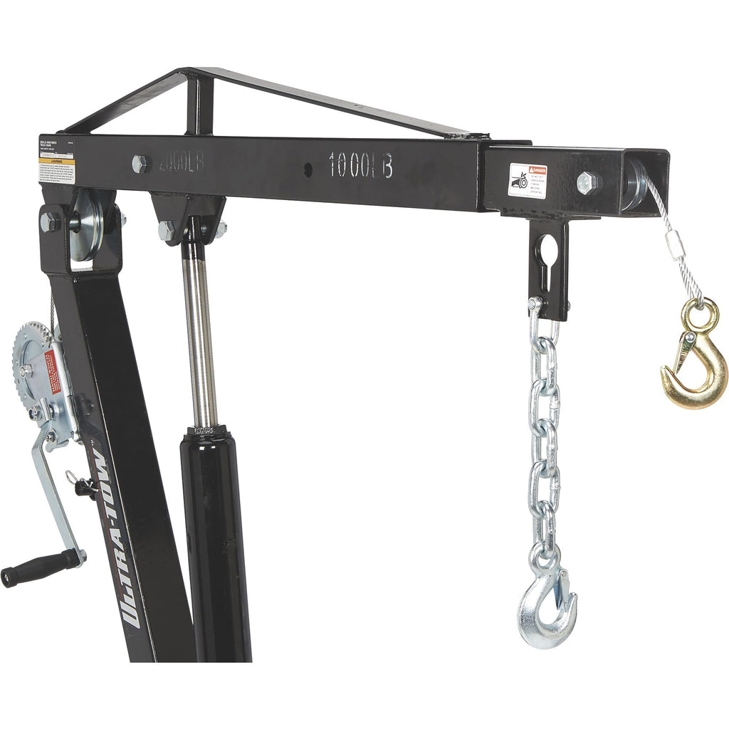 Hydraulic Pickup Truck Crane with Hand Winch 2000-Lb. Capacity J798