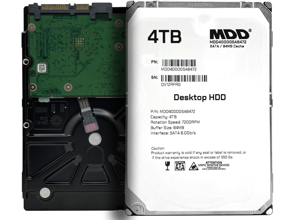 4TB 7200RPM 64MB Cache SATA 6.0Gb/s 3.5inch Internal Desktop Hard Drive H447