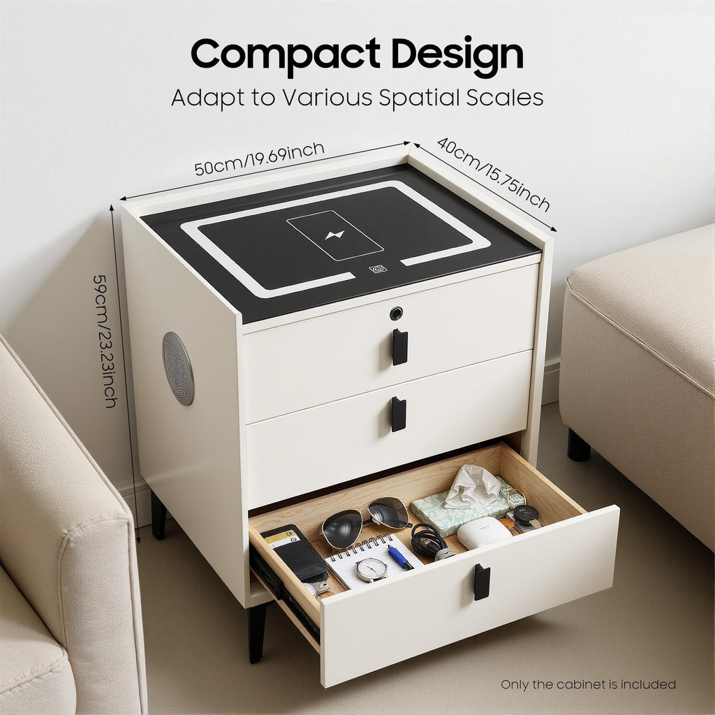 3 Drawers Nightstand W823