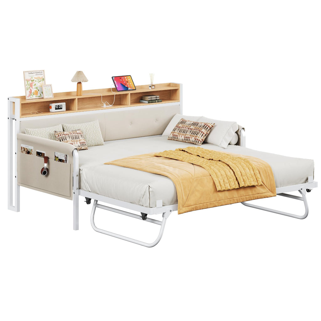 White Daybed with Trundle T98223