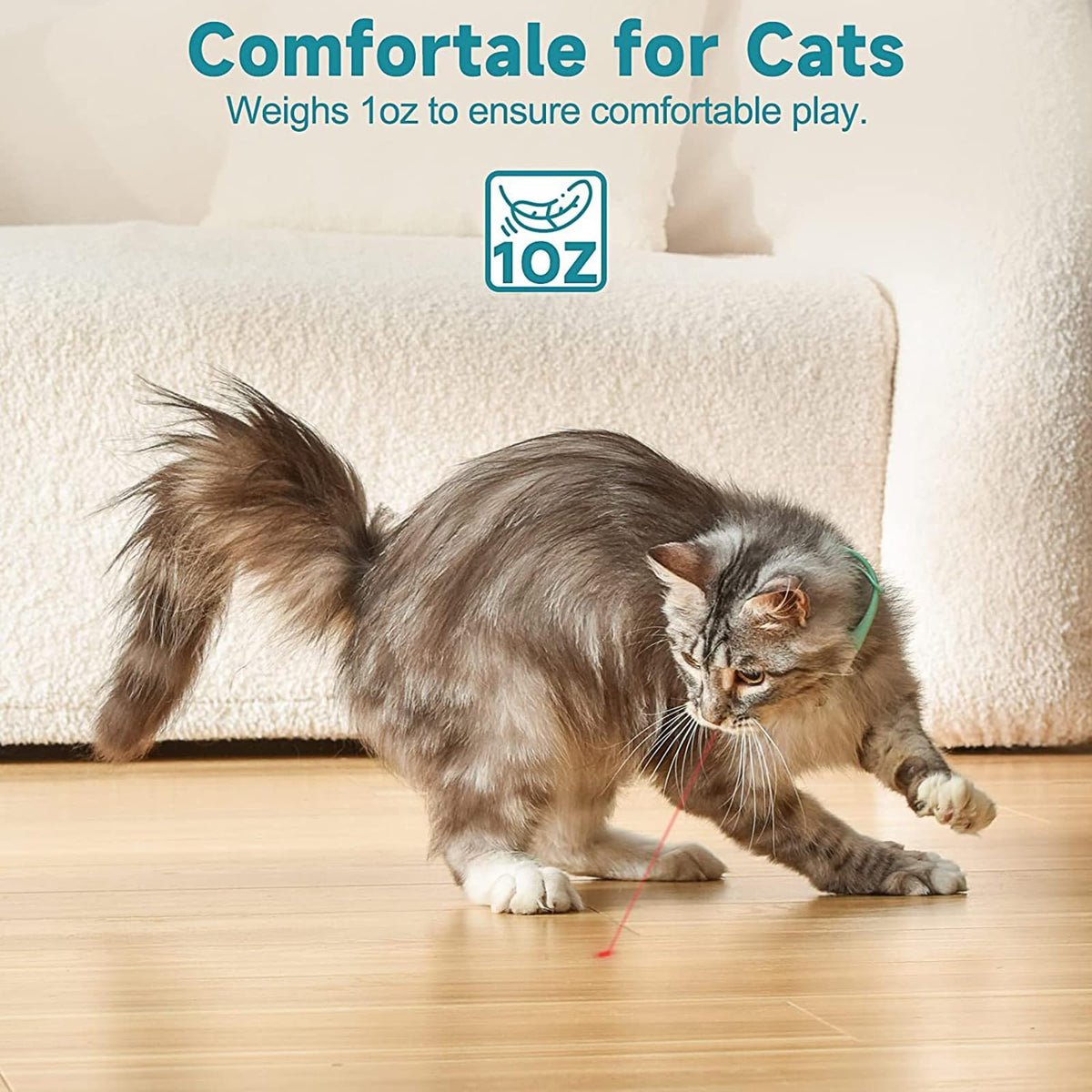 Rechargeable Laser Cat Toy Collar O34167