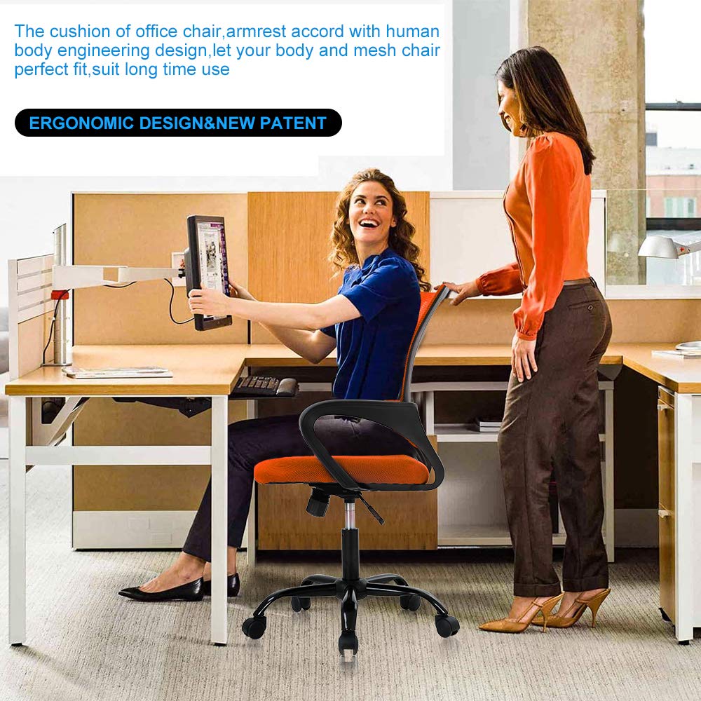 Ergonomic Mid Back Mesh Office Chair with Lumbar Support Y999476