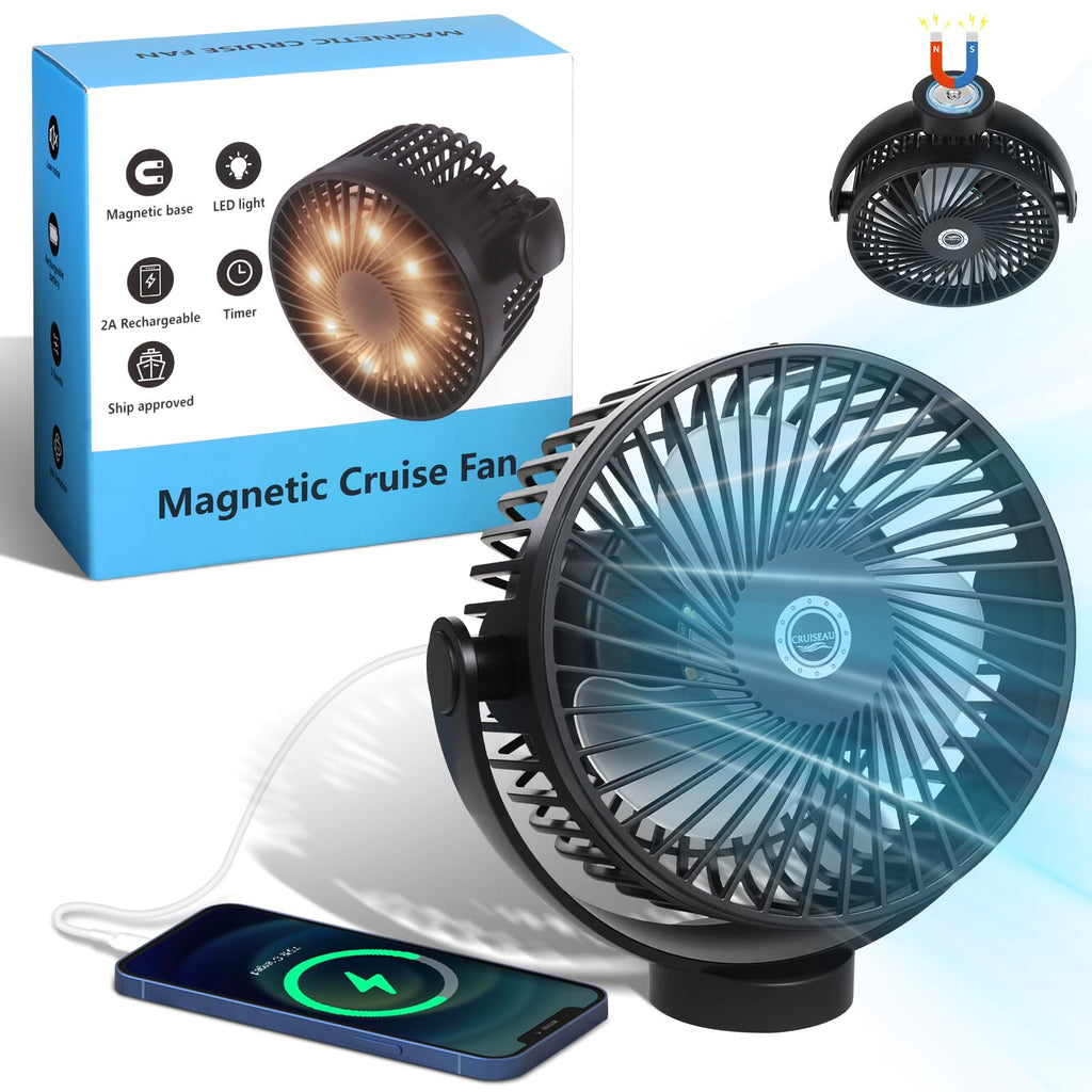 Magnetic Cruise Fan with 8000mAh Rechargeable Battery O5516