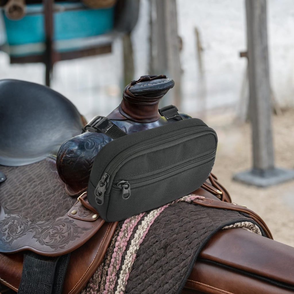 Horse Saddle Bag with Pommel Pocket and Cell Phone Holder L5596