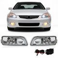 Fog Lights Assembly with Halogen Bulbs Clear Lens Switch Harness Kit Z268924