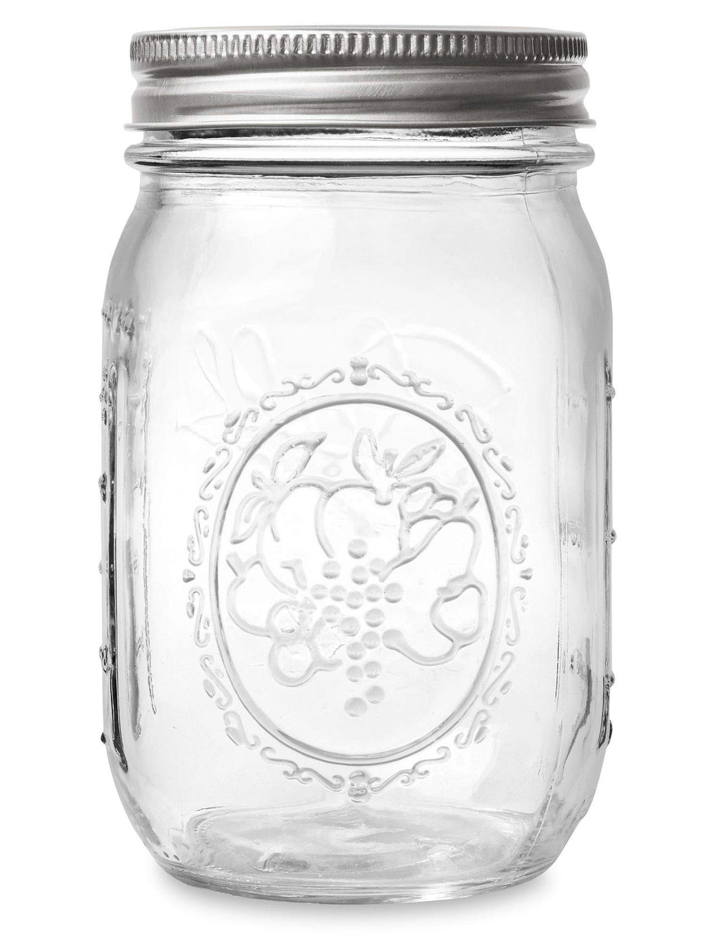 16 oz Regular Mouth Mason Jar with Lids and Bands (12 Units) M490