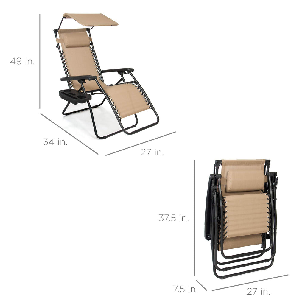 Zero Gravity Chair with Canopy P976