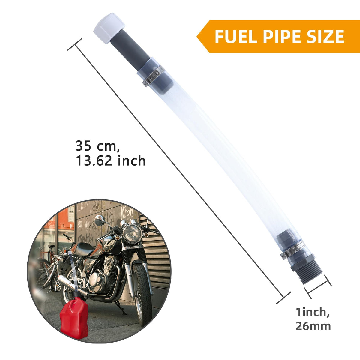 2 Pack Replacement Fuel Jug Hoses H132570
