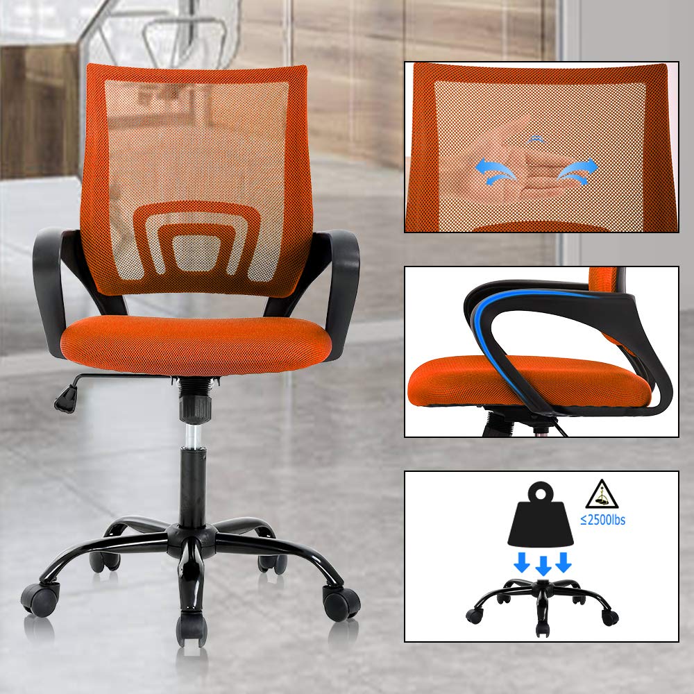 Ergonomic Mid Back Mesh Office Chair with Lumbar Support Y999476