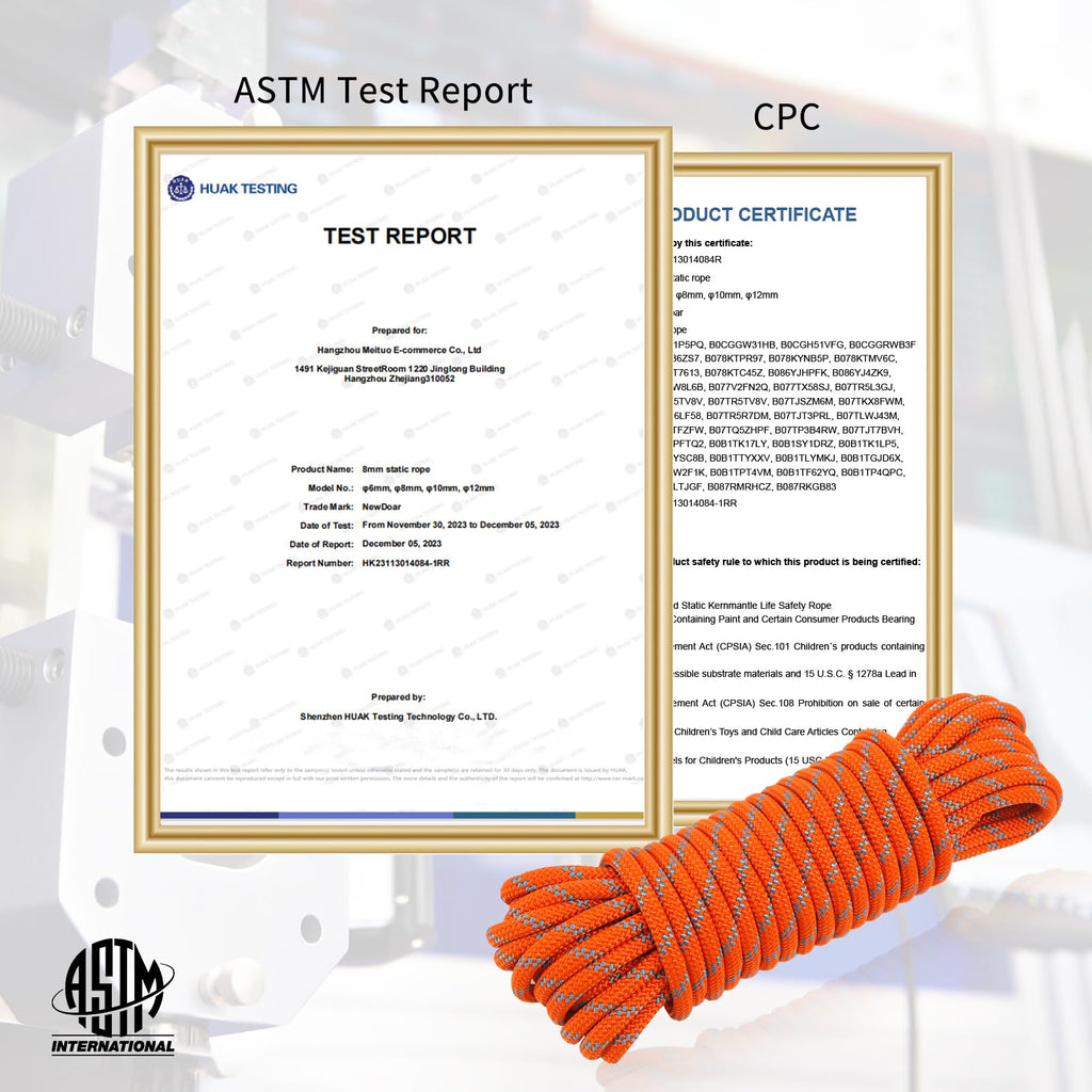 8mm High Strength Polyester Climbing Rope H591748