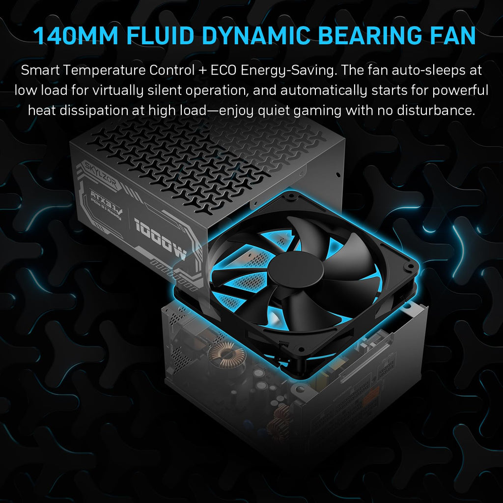 1000W Fully Modular 80+ Gold Certified ATX 3.1 Power Supply X335