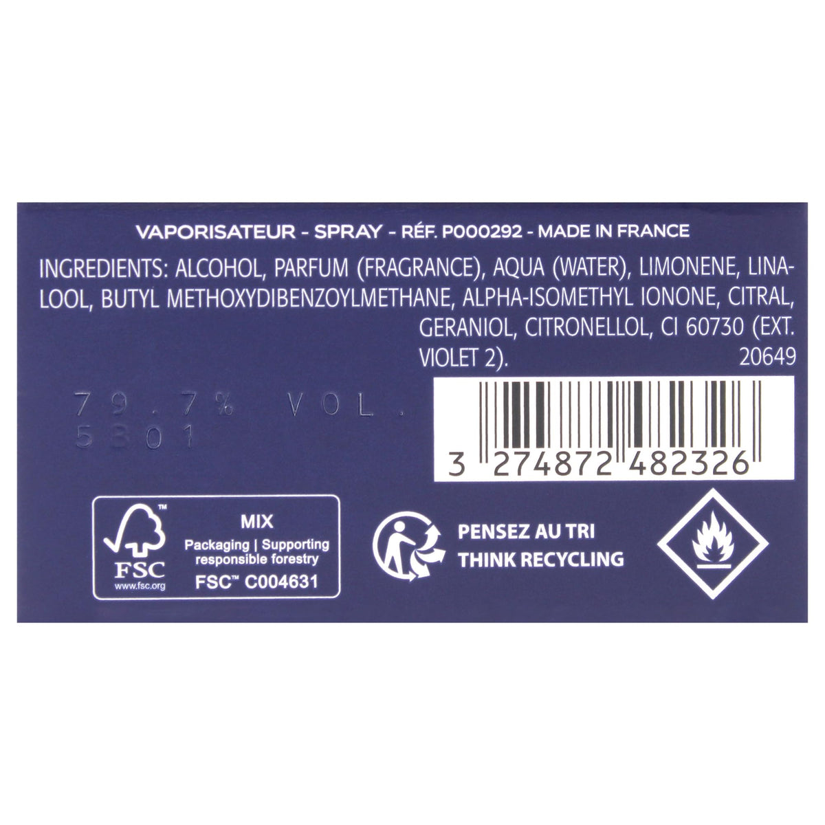 Eau De Toilette Spray 3.3 Ounces W26151