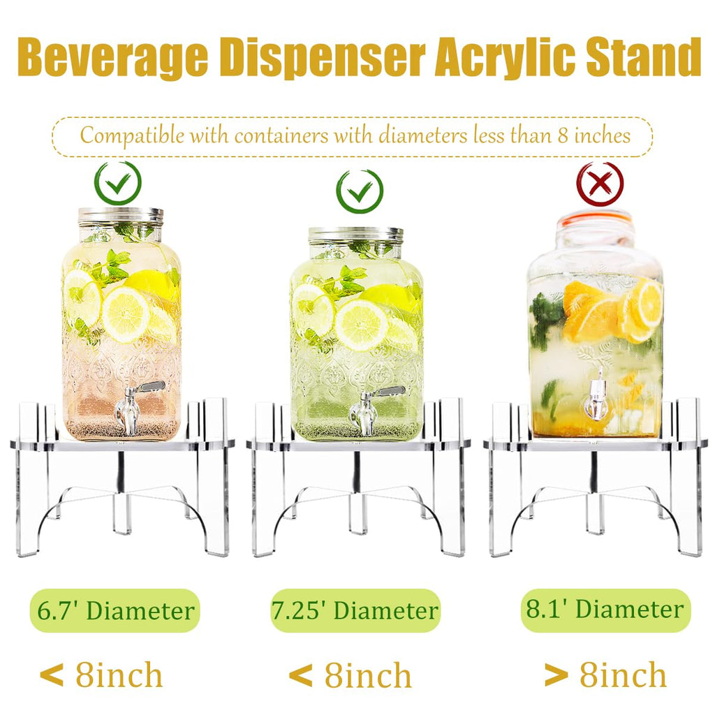 Acrylic Beverage Dispenser Stand V6908