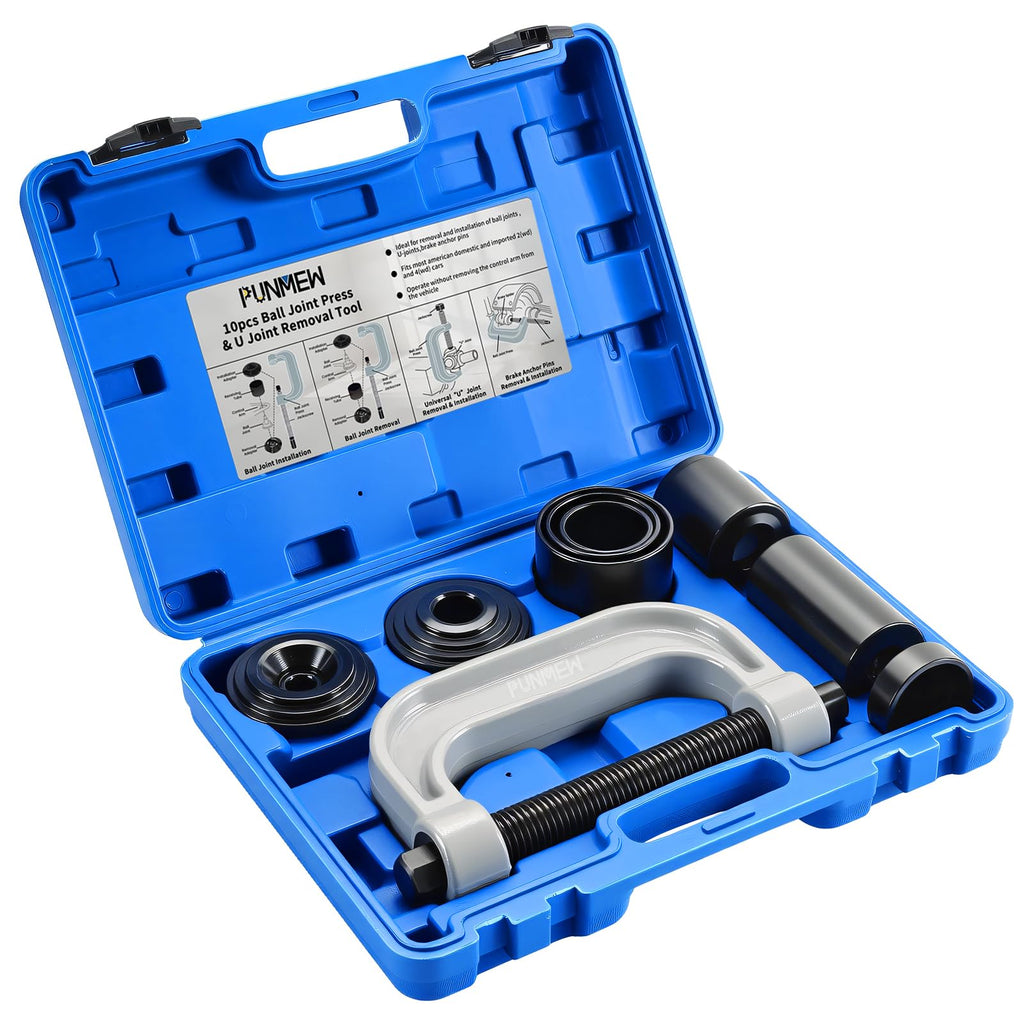 10 pcs Ball Joint Press & U Joint Removal Tool Kit with 4 * 4 Adapters Z4857