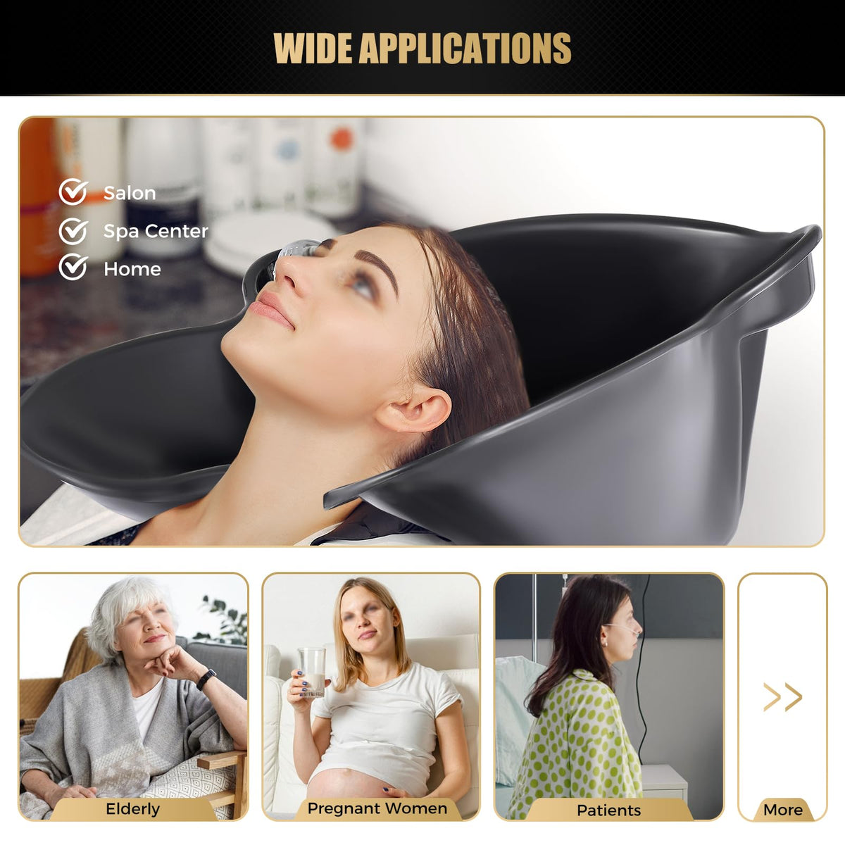 Portable Shampoo Bowl with Electric Pump I4349