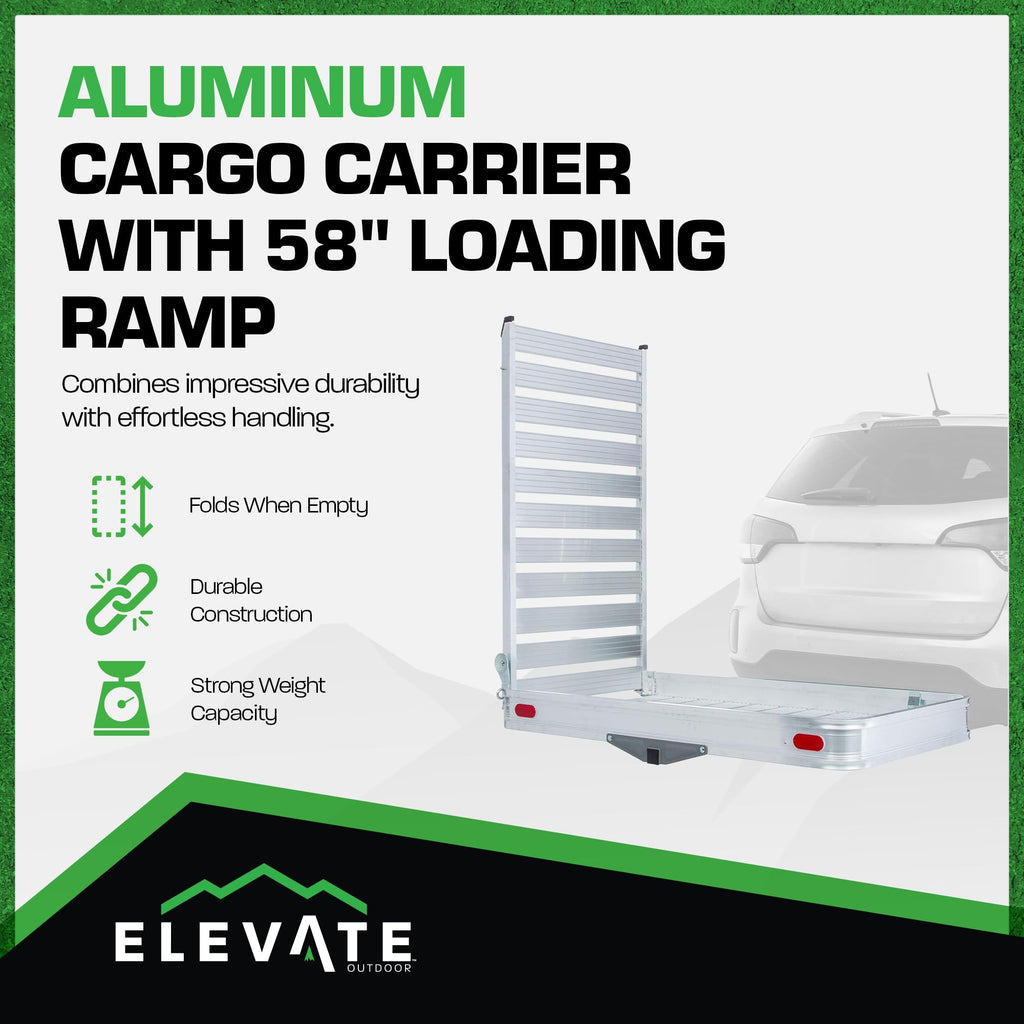 Hitch Cargo Carrier with Ramp Z2619