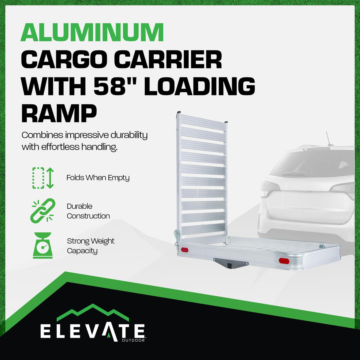 Hitch Cargo Carrier with Ramp Z2619