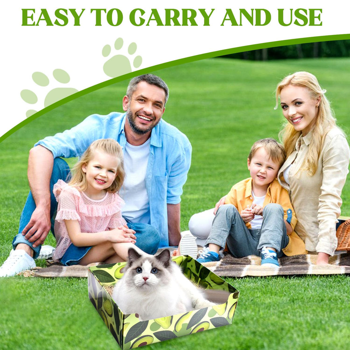 30 PCS Foldable Waterproof Cat Litter Boxes N882