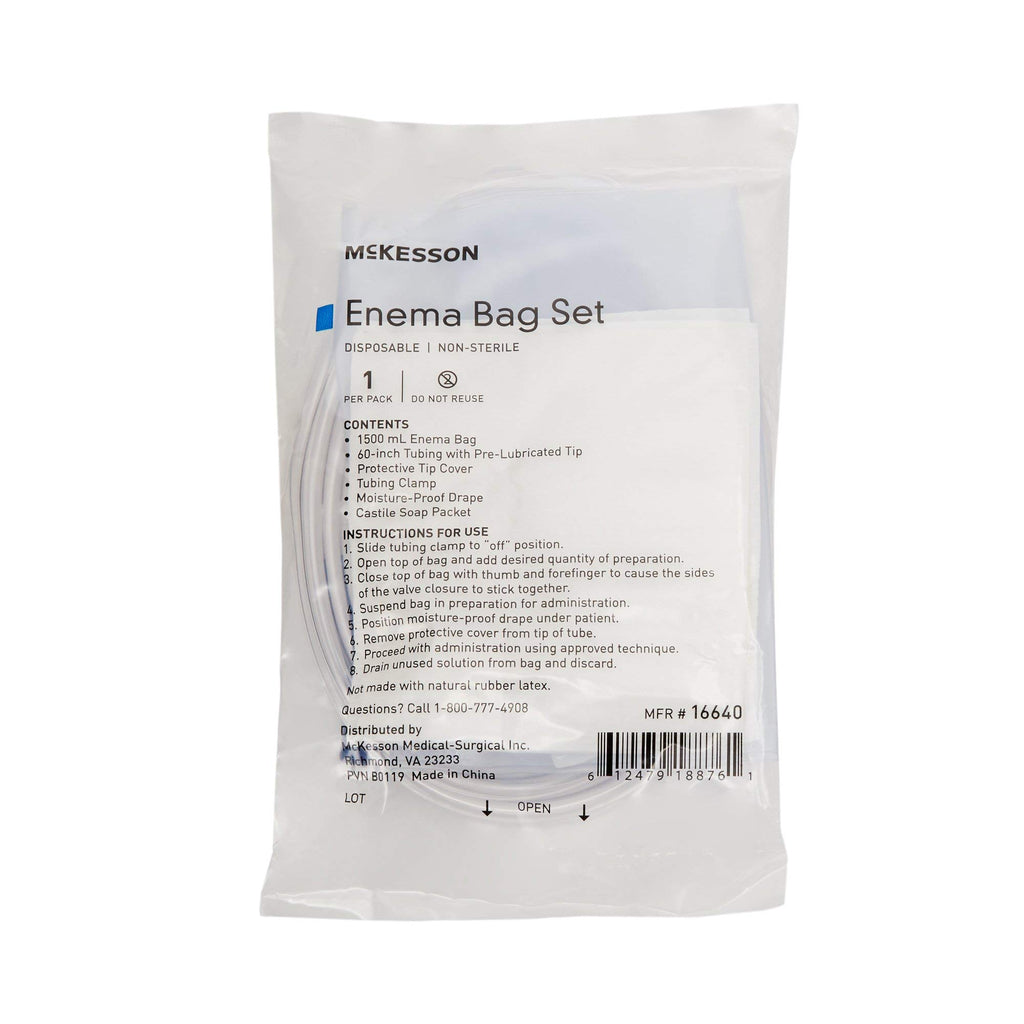 Non-Sterile Single Use Disposable Enema Bag Set 50 Count N1014