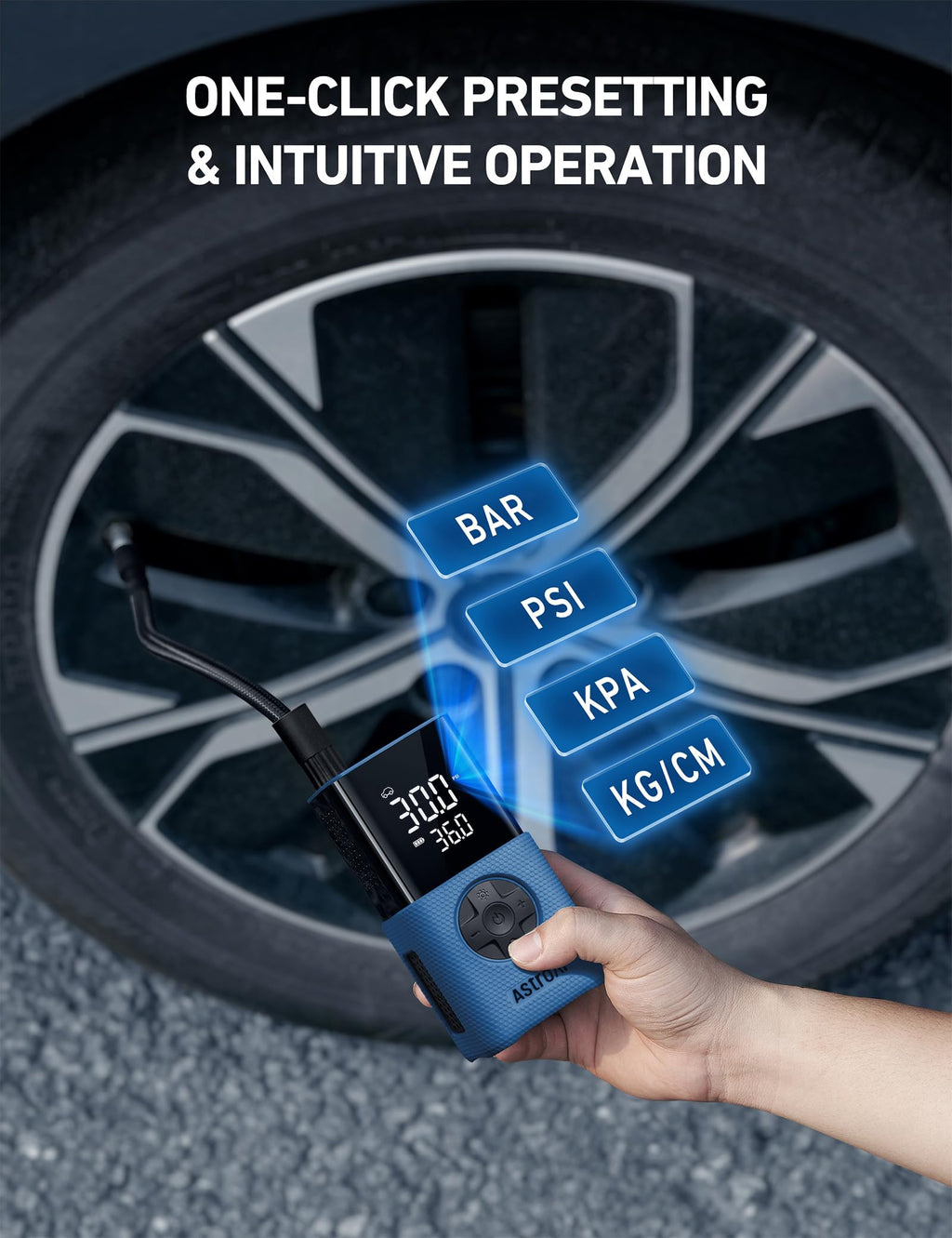 Portable Cordless Tire Inflator 150 PSI Air Compressor R754