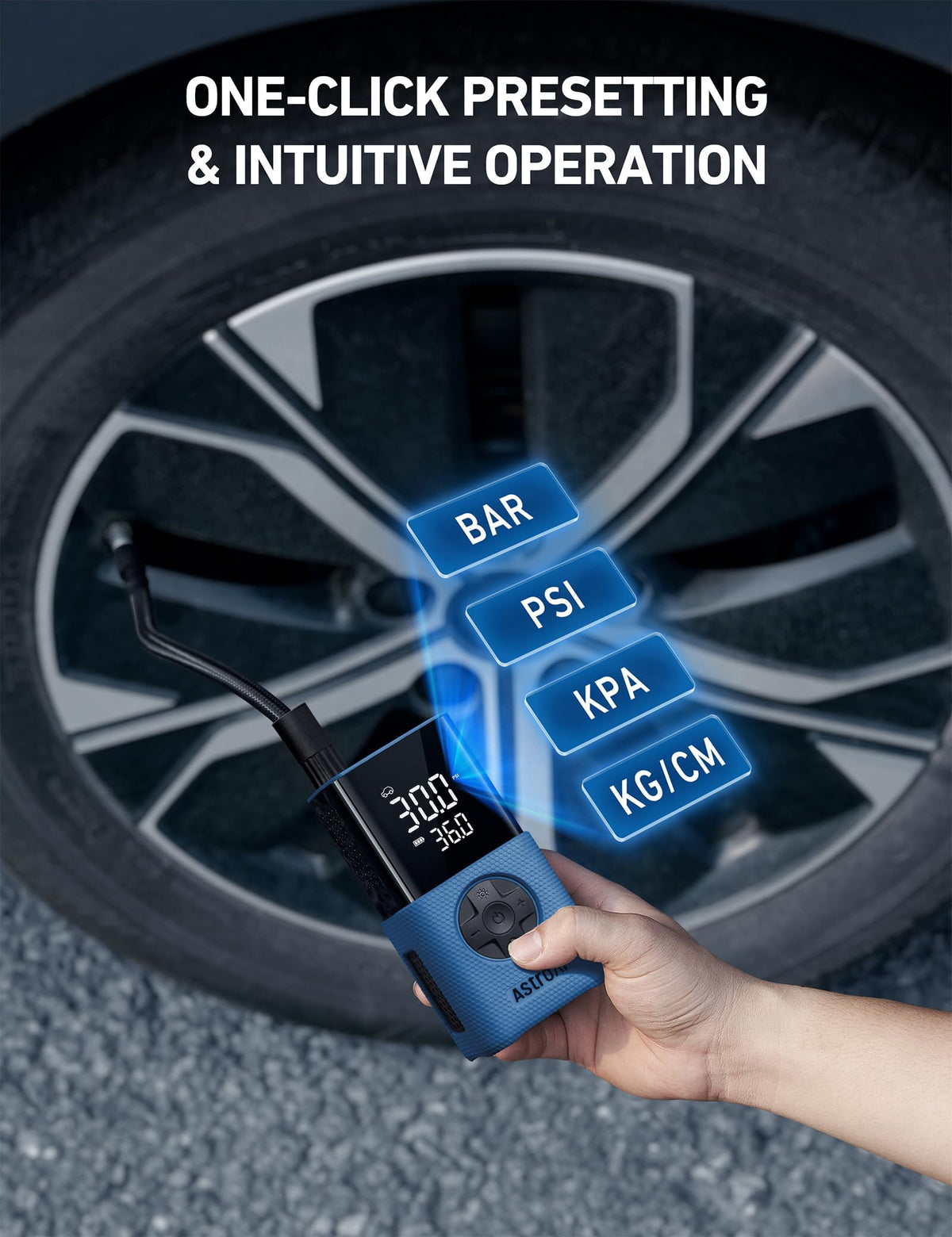 Portable Cordless Tire Inflator 150 PSI Air Compressor R754