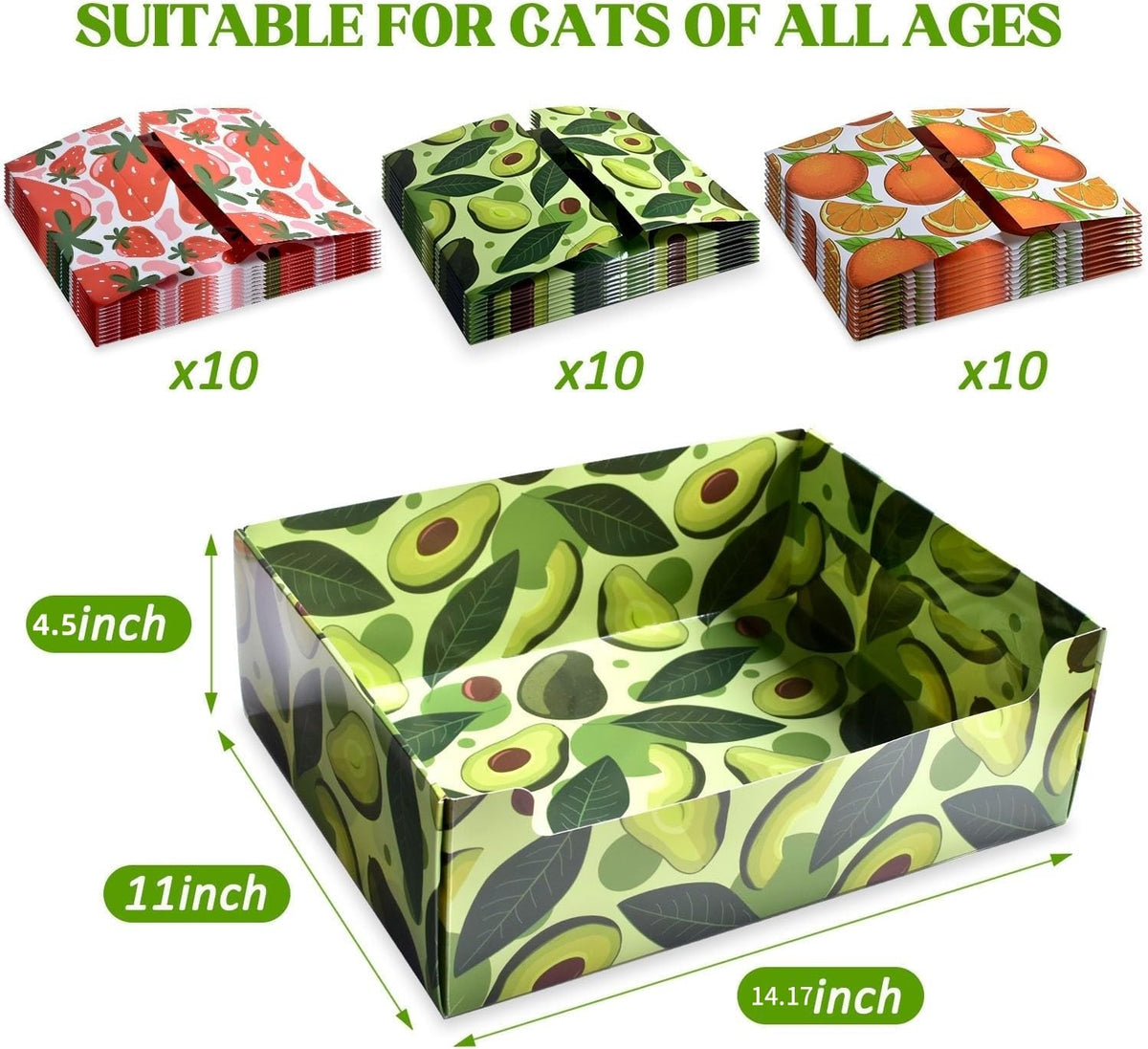 30 PCS Foldable Waterproof Cat Litter Boxes N882