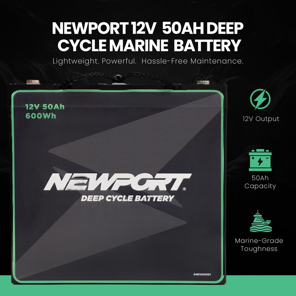 12V50Ah Deep Cycle Sealed AGM Marine Battery H384
