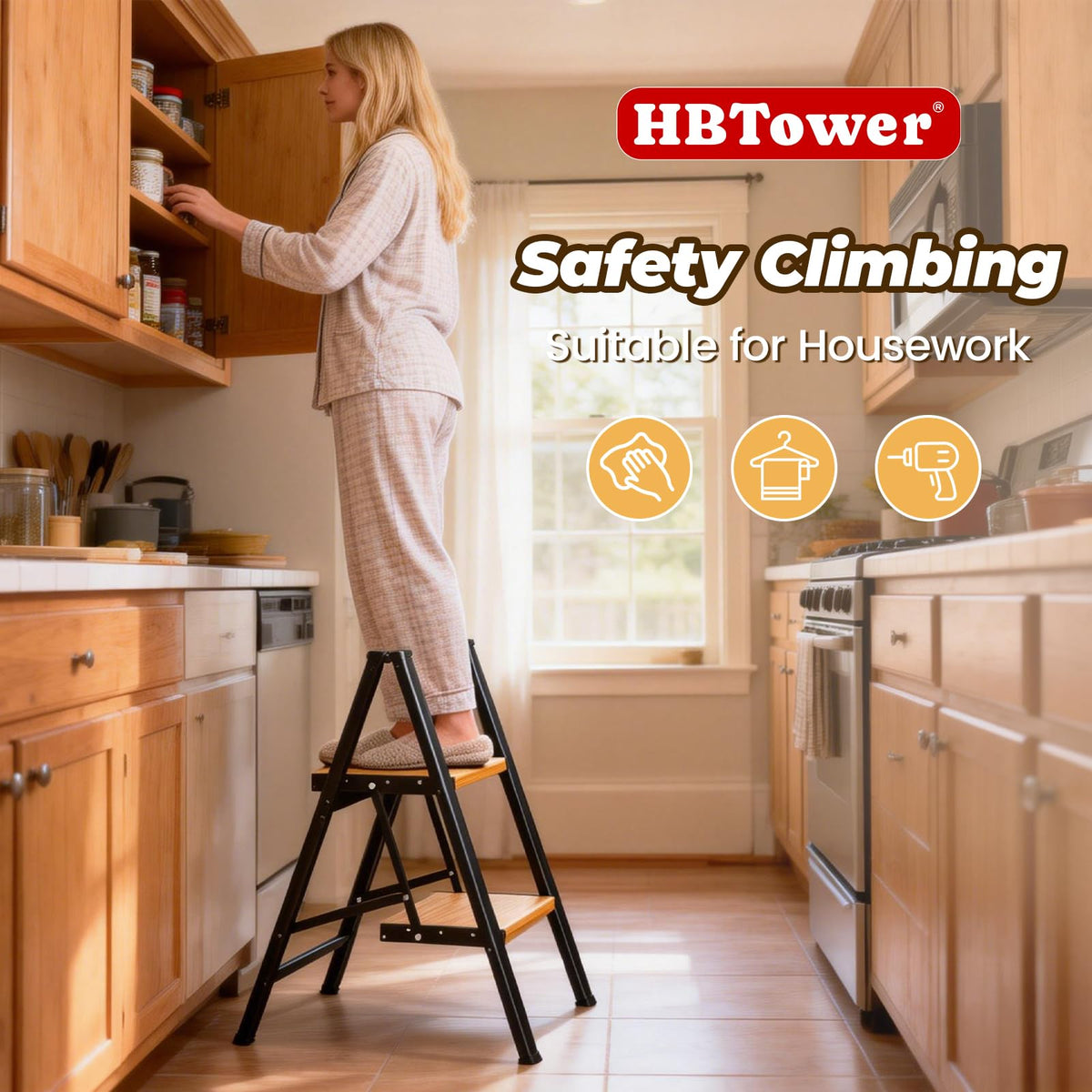 Lightweight Aluminum Folding Step Ladder Z929