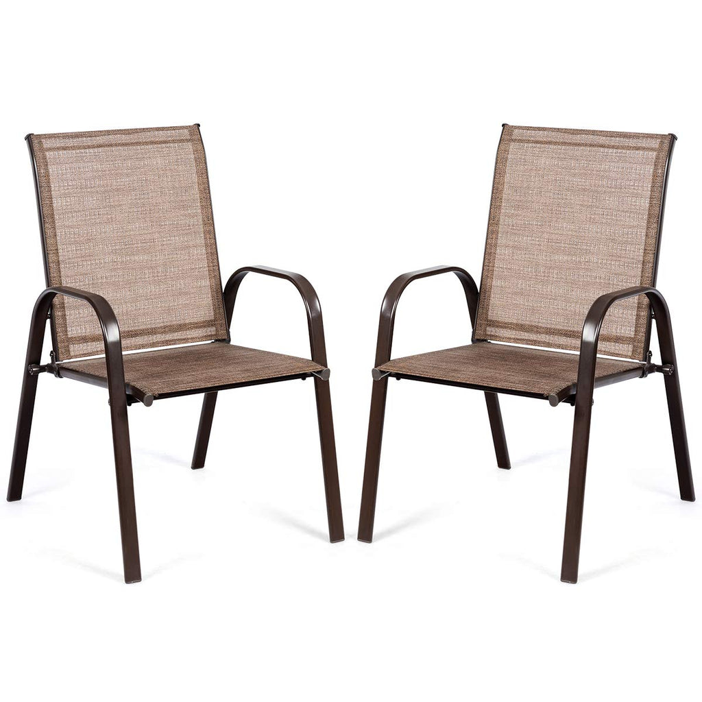 2 Piece Outdoor Patio Chairs with Breathable Fabric S649
