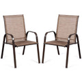 2 Piece Outdoor Patio Chairs with Breathable Fabric S649