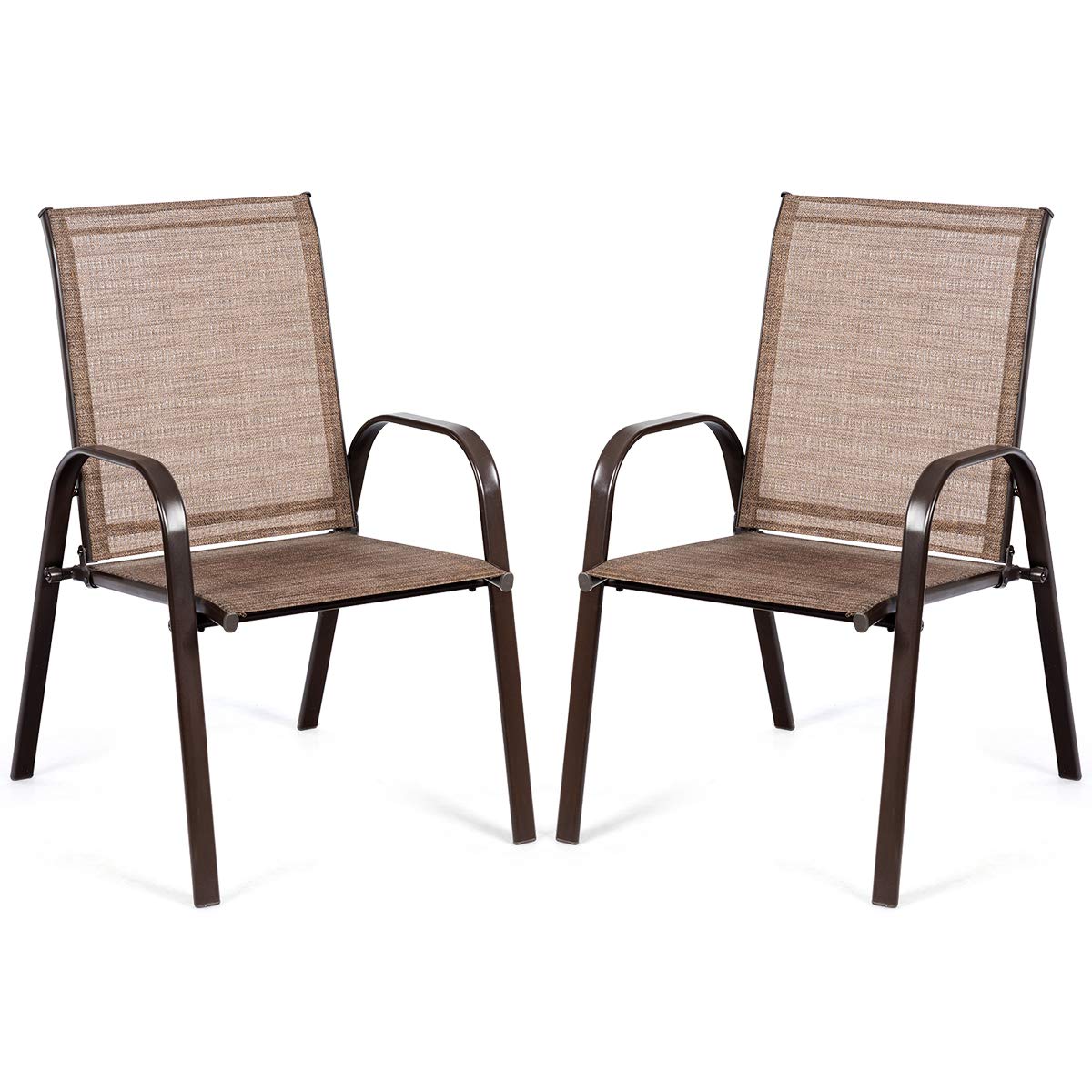 2 Piece Outdoor Patio Chairs with Breathable Fabric S649