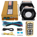 12V 400W 18 Tones Police Siren PA System with Horn Speaker & Remote Control M100