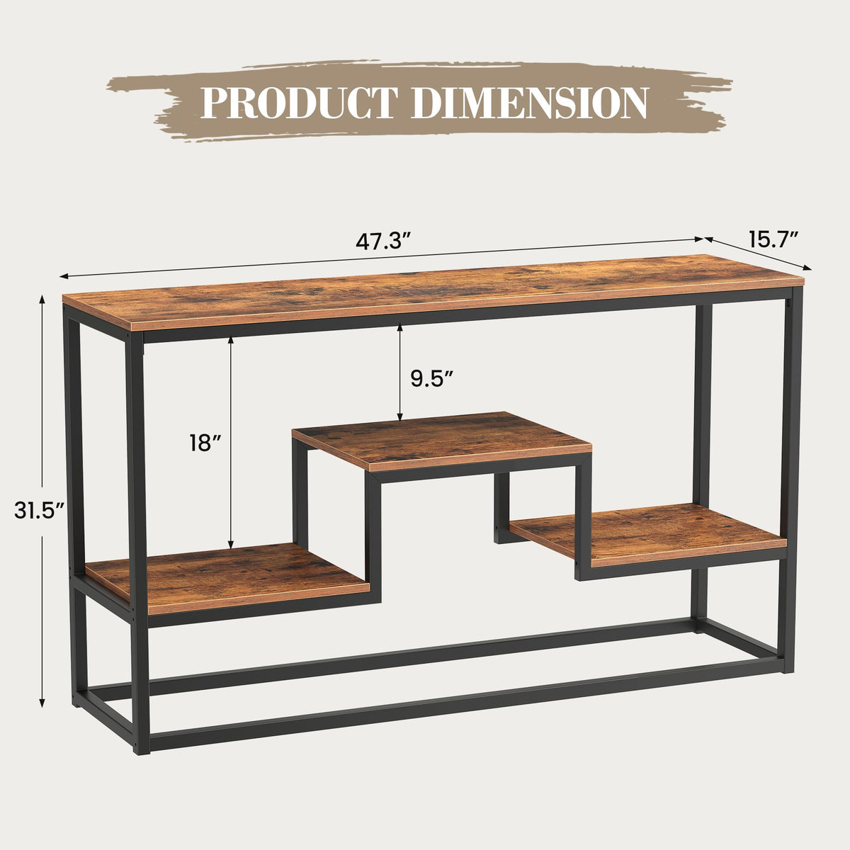 30" Tall Brown TV Stand G20331