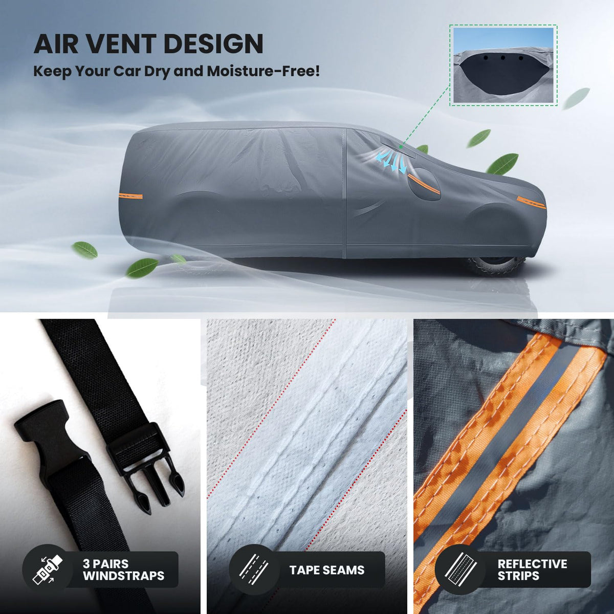Waterproof Truck Cover with Zipper U766