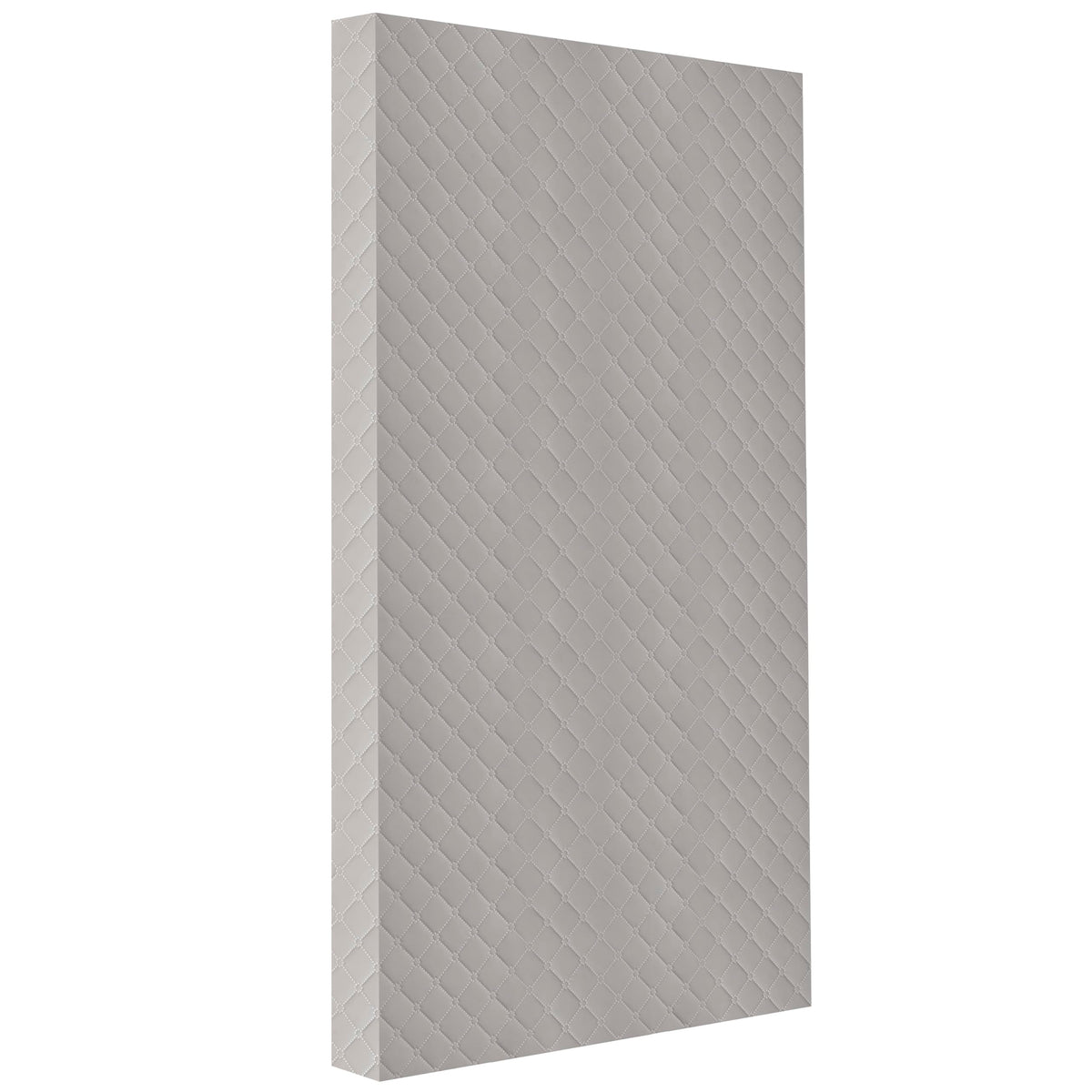 4” Firm Fiber Crib & Toddler Bed Mattress, Dual-Sided, Waterproof, Grey Embossed Vinyl Cover X584