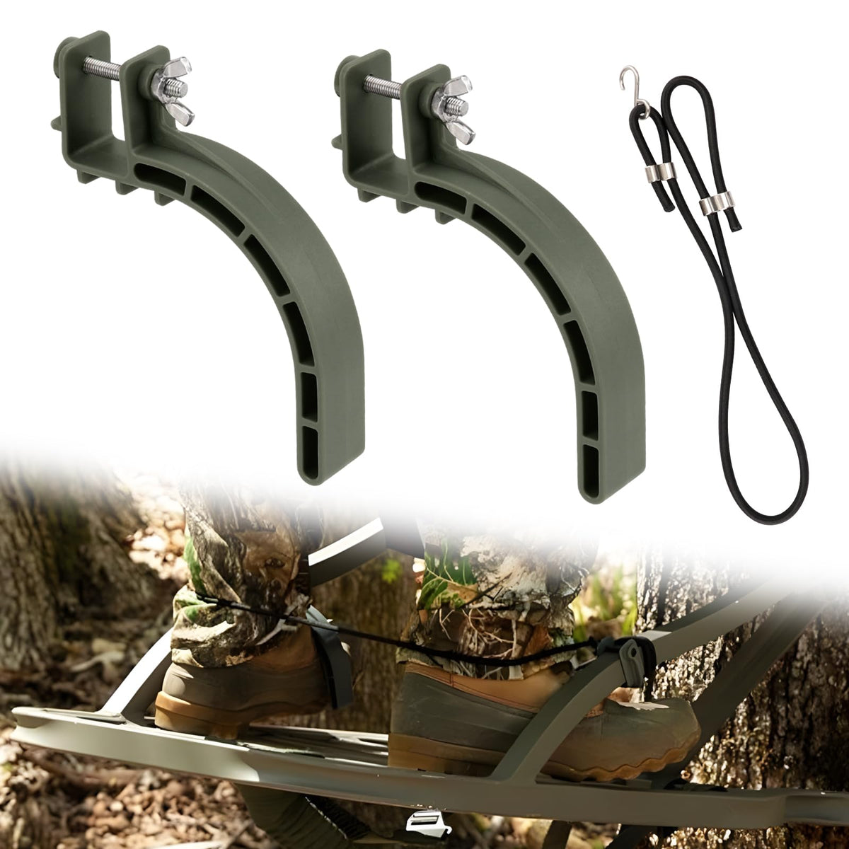 Climbing Stand Accessories with Elastic Rope (1-Pair) A5448