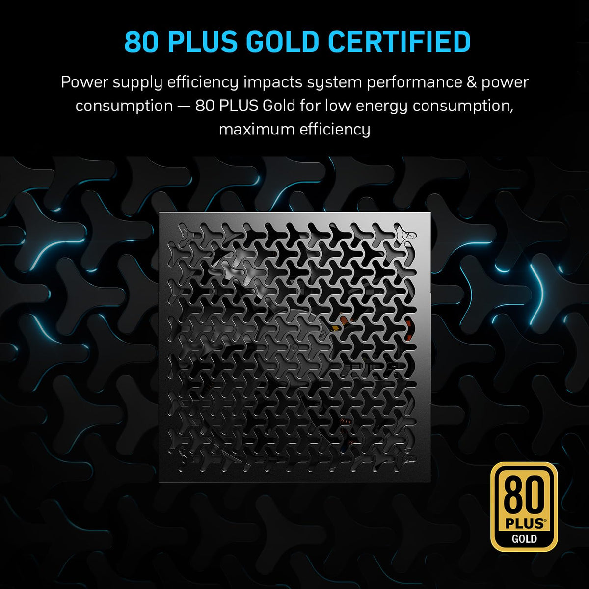 1000W Fully Modular 80+ Gold Certified ATX 3.1 Power Supply X335