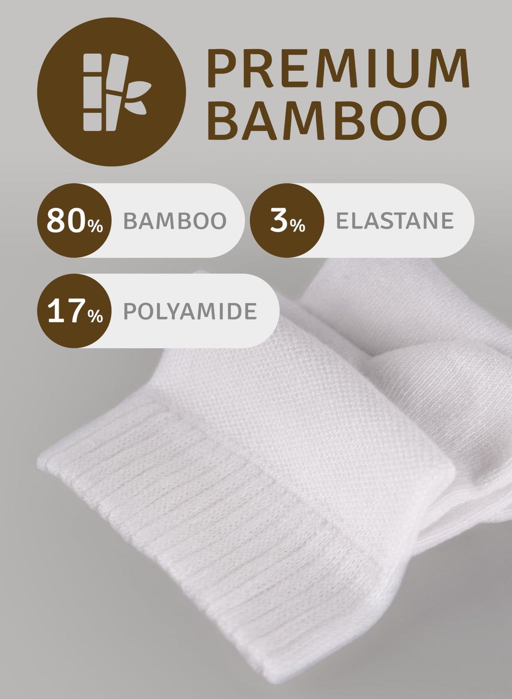 Loose Fit Seamless Rayon Bamboo Ankle Socks 3 Pairs V744992