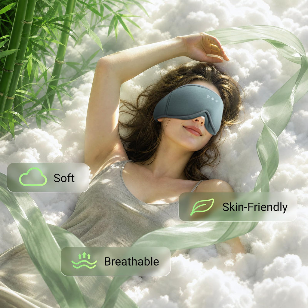 Bamboo Cotton Sleep Mask with Bluetooth Headphones J6249