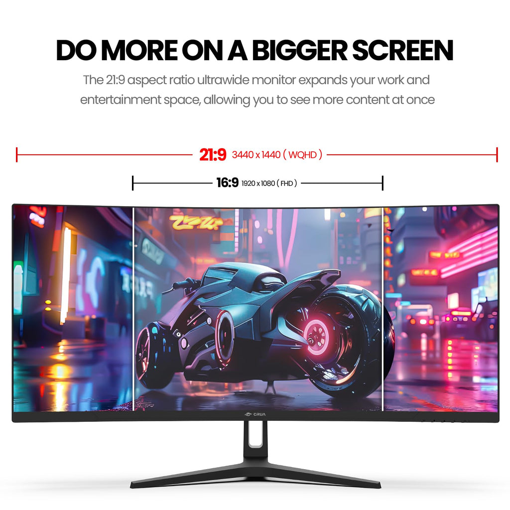 34" WQHD 165Hz Curved Gaming Monitor J1689