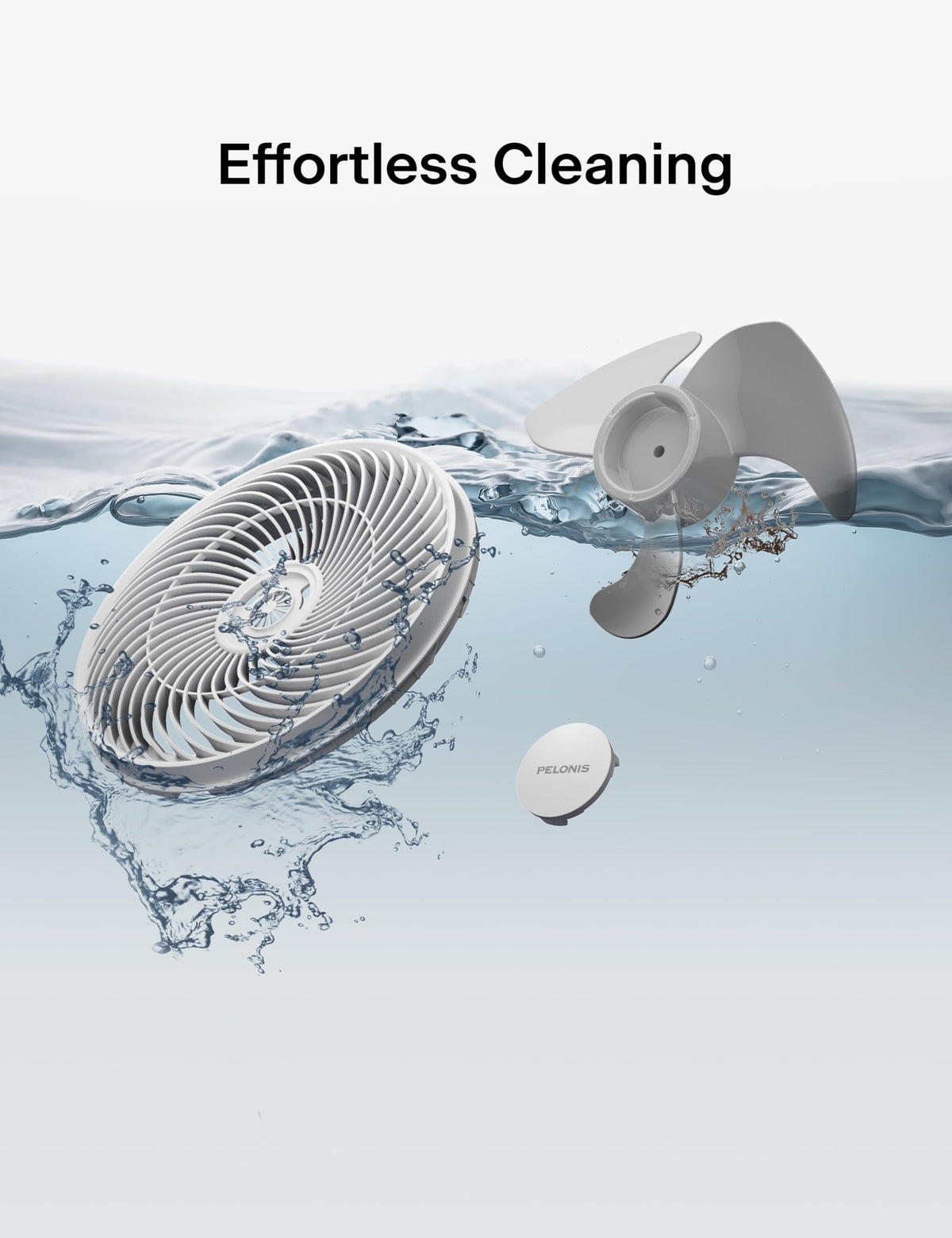 12 inch Indoor Oscillating Wall Mount Fan with Remote, White D12856