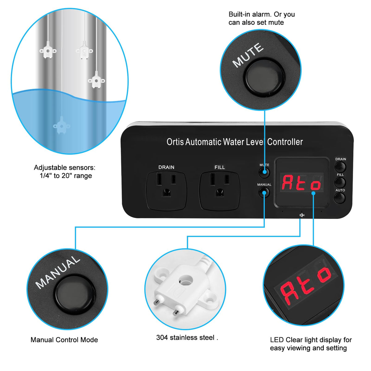 Automatic Water Level Controller for Aquarium Fish Tank B58815