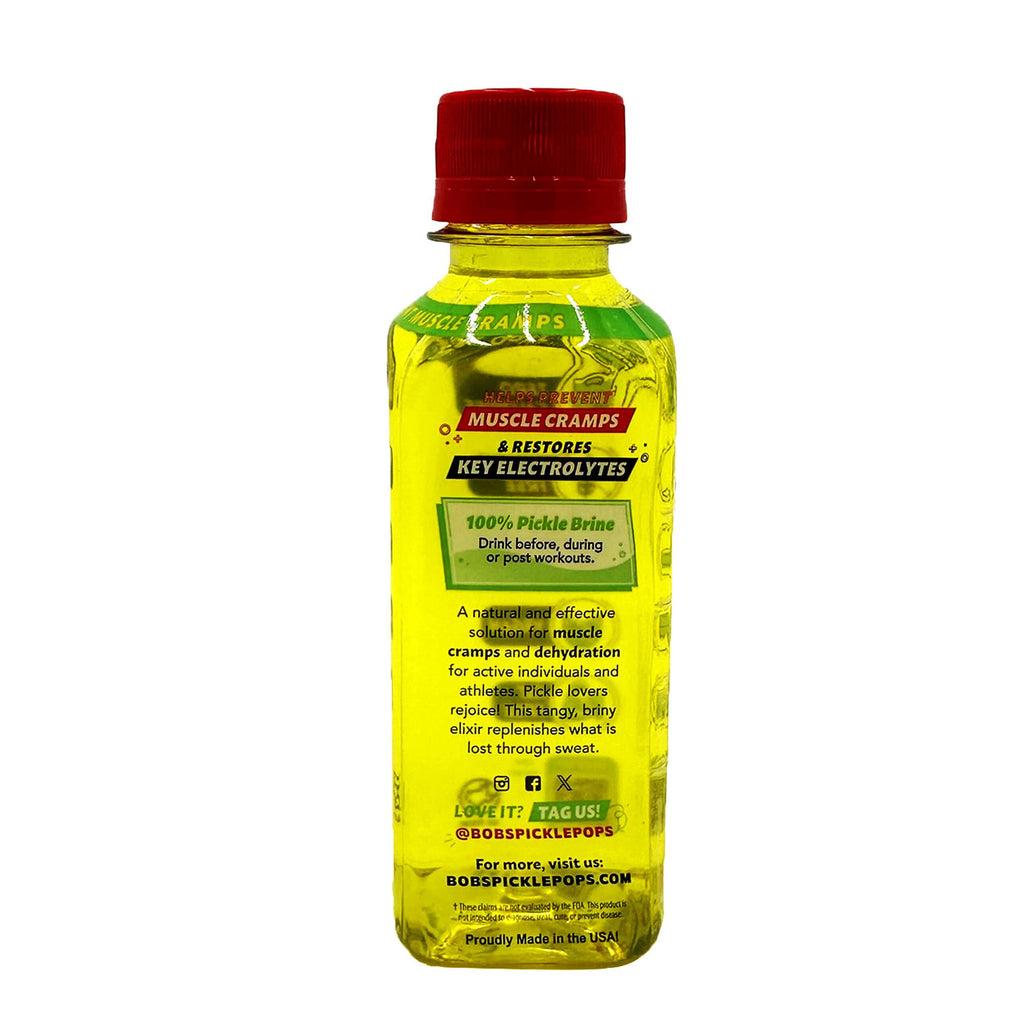Electrolyte Pickle Shot Zero Caffeine & Gluten-Free 6.3 Oz (Pack of 18, Dill Pickle) H43038