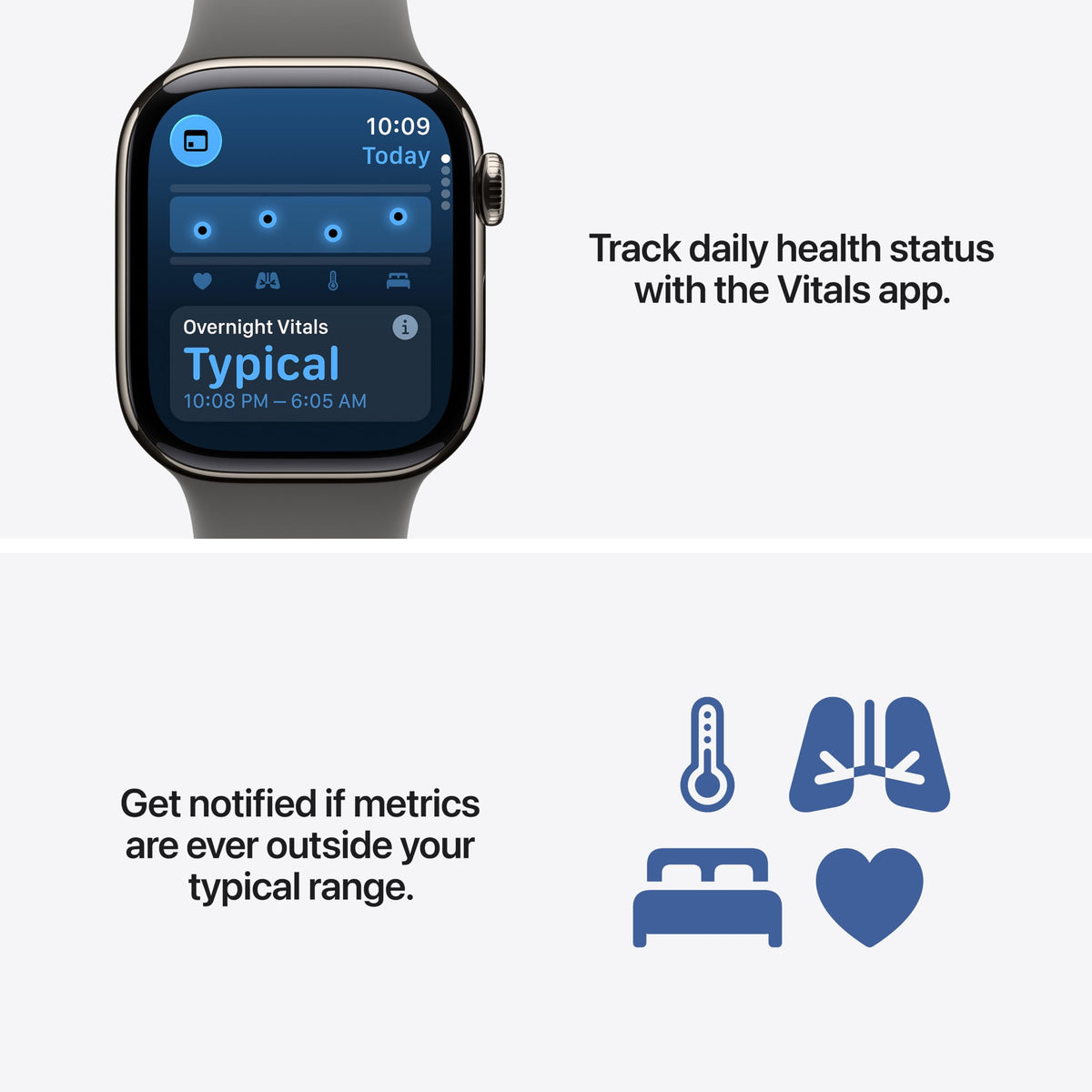 GPS 42mm Jet Black Aluminum Smartwatch with Black Sport Band M9471