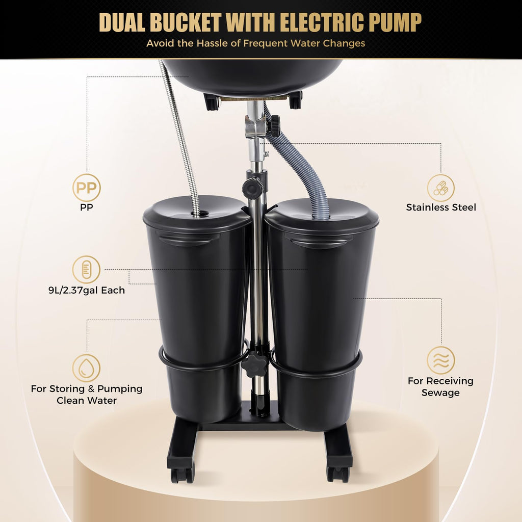 Portable Shampoo Bowl with Electric Pump I4349